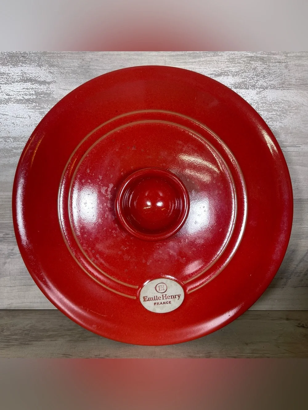Emile Henry France Large Red Dutch Pot